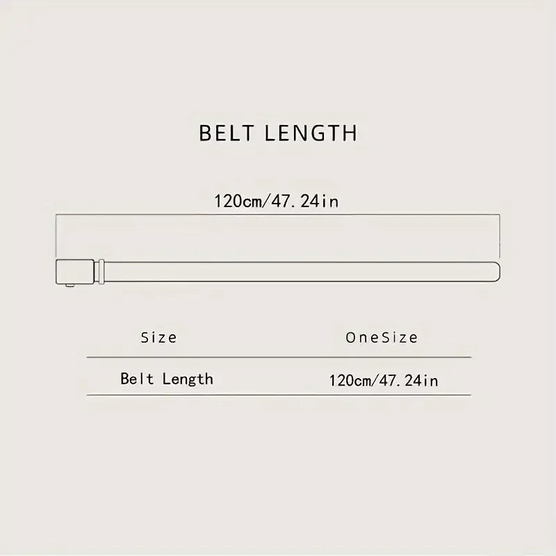Stylish Mens PU Leather Belt with Automatic Buckle - Smarsty