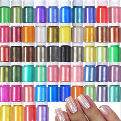 Pearlescent Nail Art Glitter Powder for Stunning Manicures - Smarsty