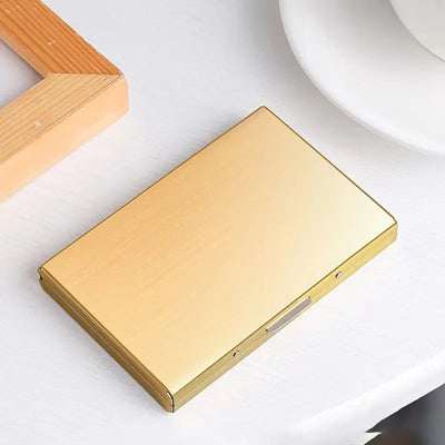 Card Holder Wallet Minimalist Slim Metal RFID Blocking Card Protector Pop Up Credit Card Wallets for Men - Smarsty