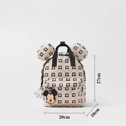 Mickey Mouse Canvas Backpack Large Capacity School Bag - Smarsty