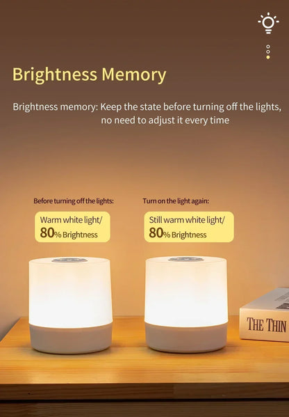 LED Rechargeable Night Lamp with Remote Control - Smarsty