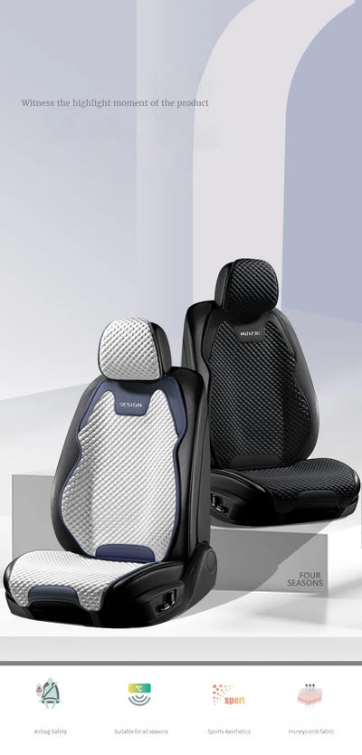 Ice Silk Car Seat Cushion With Ventilation For Comfort - Smarsty