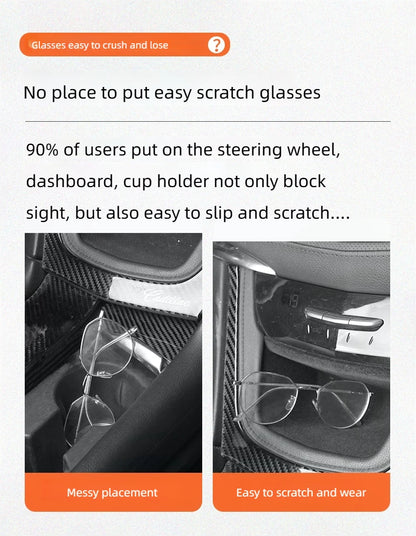 Magnetic Car Sunglasses Holder Sun Visor Clip for Glasses - Smarsty