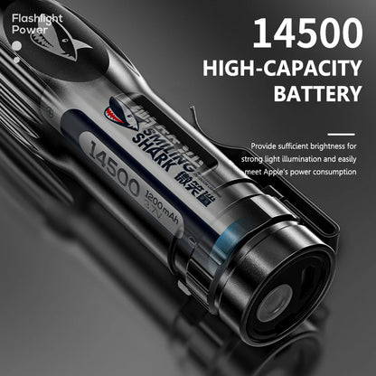 High Power Flashlight Built-in Battery Mini Super Bright Torch Rechargeable IPX6 Waterproof for Outdoor Camping Fishing