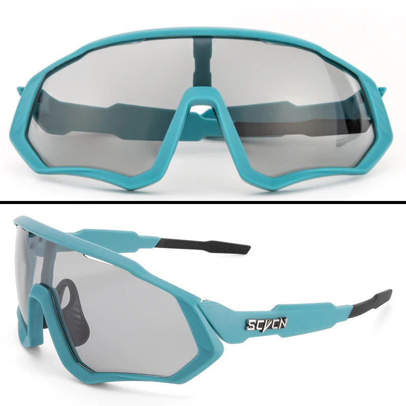 SCVCN  UV400 Sport Cycling Glasses Road Sunglasses Bicycle Eyewear Mountain Bike MTB Cycl Goggles running glasses