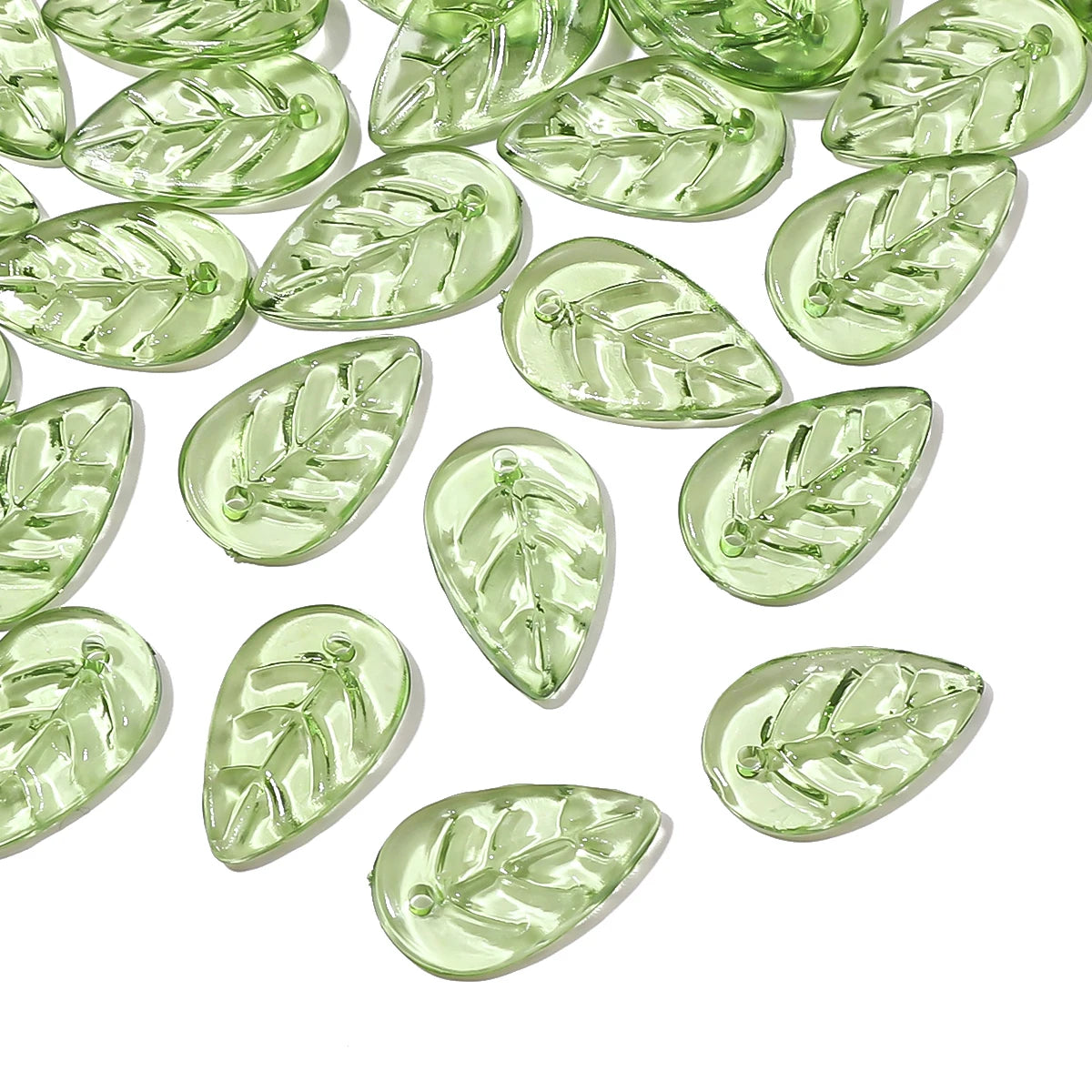 Acrylic Tree Leaf Beads For Handmade DIY Jewelry Set - Smarsty