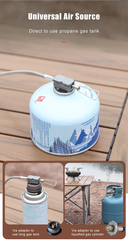 BRS-201A Portable Camping Gas Stove 16000W High Pressured Propane Butane Gas Burner Outdoor Emergency Stove with Piezo Ignition