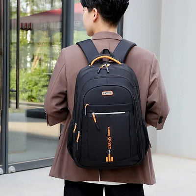 Men's Backpacks Oxford Waterproof Rucksack Business Computer Bag Casual Travel Backpack Senior High School Student Schoolbag - Smarsty