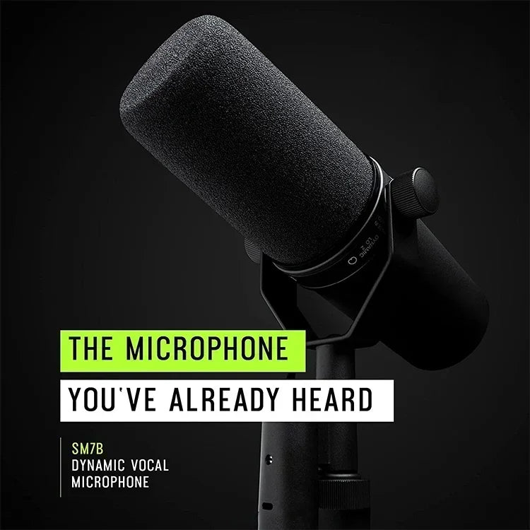 Cardioid Dynamic Microphone for Studio and Podcasting - Smarsty