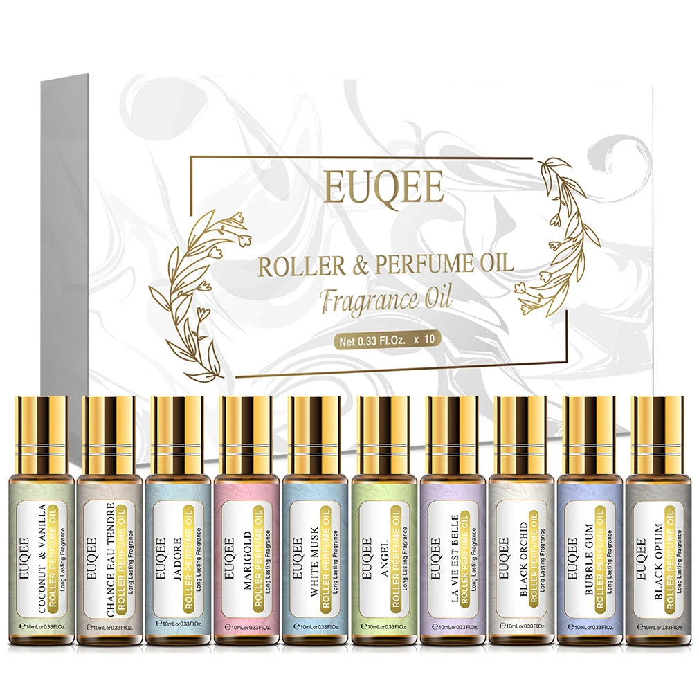 EUQEE Women Fragrance Oil Gift Set with Bubble Gum and White Musk - Smarsty
