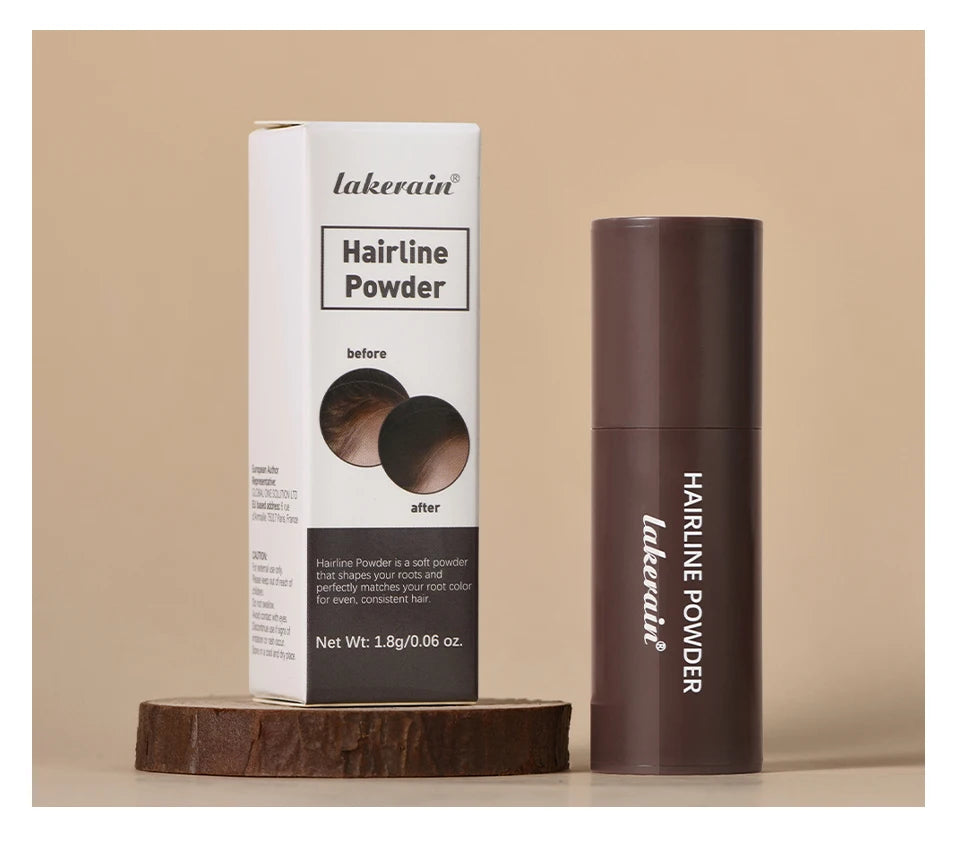 Hairline Shadow Powder Hair Waterproof Hairline Root Cover Up Natural Black Brown Eyebrow Contour Stick Repair Fill in Hair Tool - Smarsty
