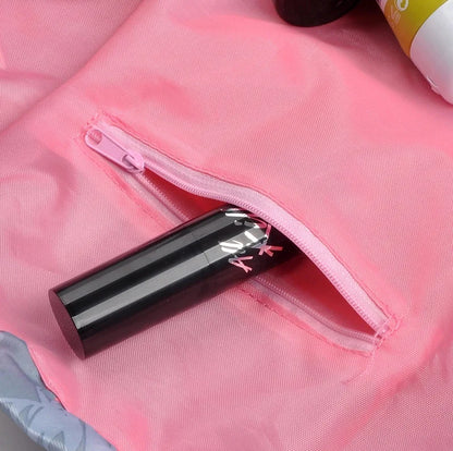 Women Drawstring Cosmetic Bag Travel Storage Makeup Bag Organizer Female Make Up Pouch Portable Waterproof Toiletry Beauty Case - Smarsty
