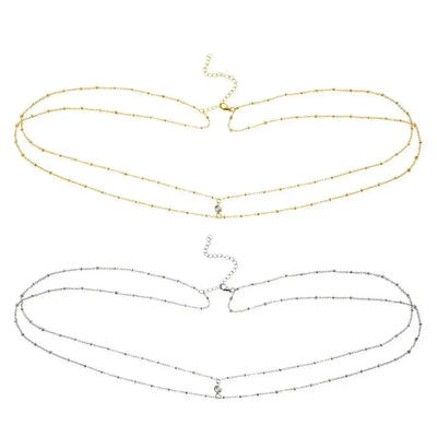 Women’s Boho Rhinestone Metal Waist Chain Jewelry - Smarsty