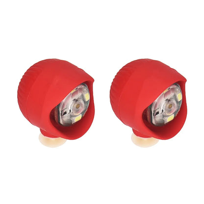 2pcs PVC LED Shoe Lights Charms Accessories for Night Rides, Walks & Dog Walks,Shoes Charms, 3 Lighting Modes