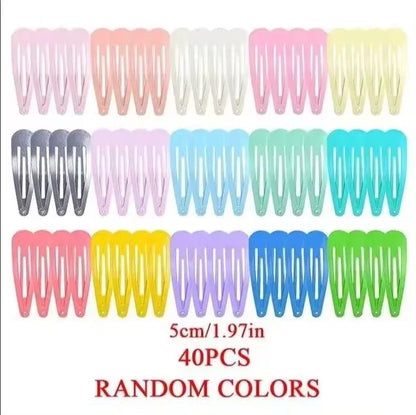 40 Pcs Colorful Hair Clips for Girls with Fun Design - Smarsty