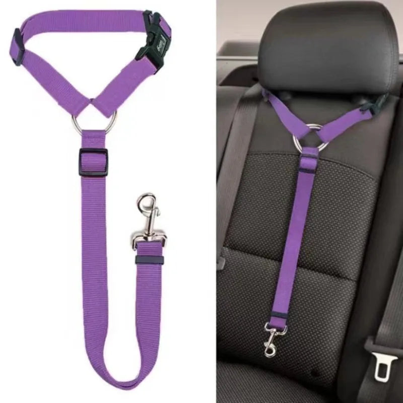 Adjustable Two-in-One Dog Car Seat Belt Leash - Smarsty