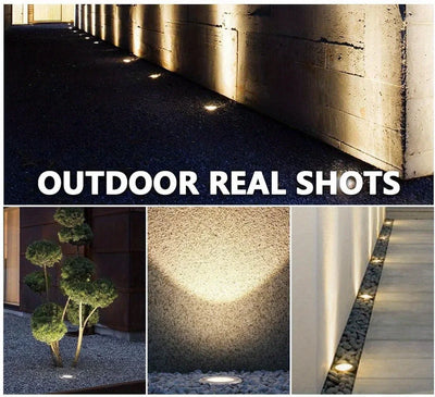 8 piece solar outdoor lights, IP65 solar disk lights, 8 LED solar ground lights, outdoor landscape lights for path, courtyard