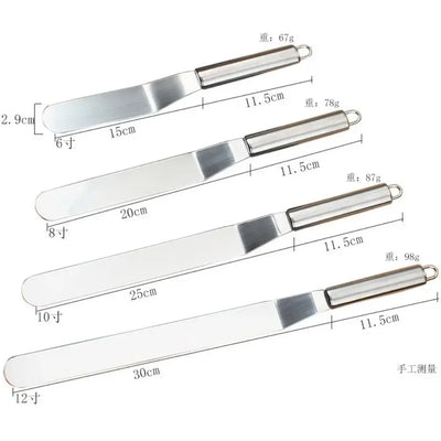 Stainless Steel Icing Spatula Set for Easy Cake Decorating - Smarsty