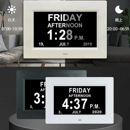 Digital LED Calendar Clock with 12 Alarms and Multi-Language Display - Smarsty