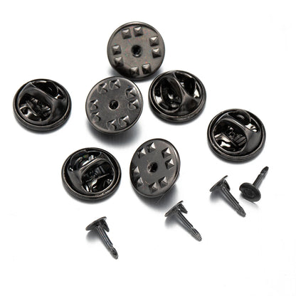 100Pc Metal Locking Pin Backs Secure Brooch Bases Pack - Smarsty