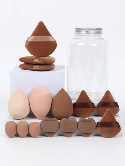 Spring Cosmetic Puff Set with Mini Makeup Eggs and Cushions - Smarsty