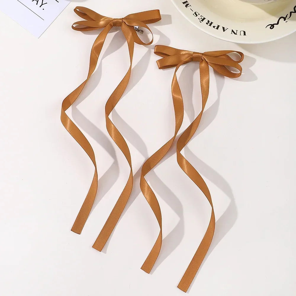 Fabric Hair Bow Clips Set for Women and Girls - Smarsty