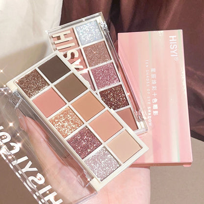 Star Rejuvenation Ten-Color Eye Shadow Palette Matte Finish - Smarsty