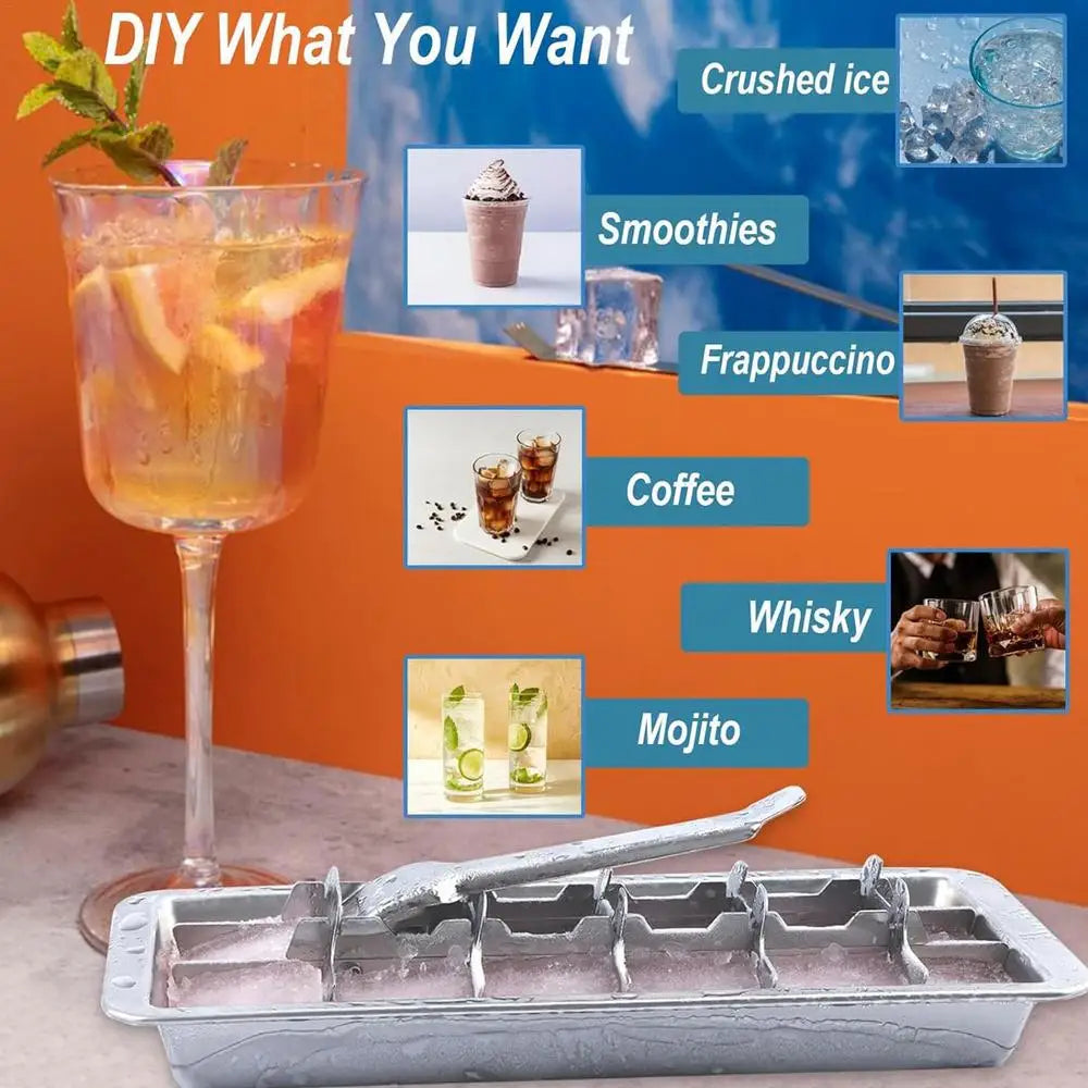 Stainless Steel Ice Cube Tray for Efficient Drink Cooling - Smarsty