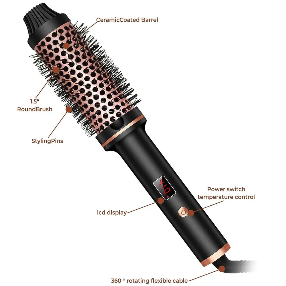 Professional 3 In 1 Ionic Hair Curler and Straightener - Smarsty