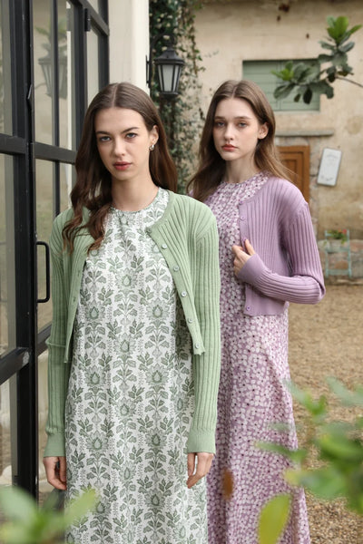 AS 2025 spring summer linen shirt + dress collection high quality print linen and knitting cardigan woman outfit - Smarsty