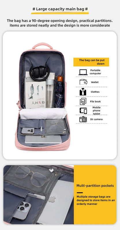 2025Men Women's Bag Large Capacity Journey Multifunction Backpack With Shoe Storage Multilayer Dry And Wet Separation Waterproof