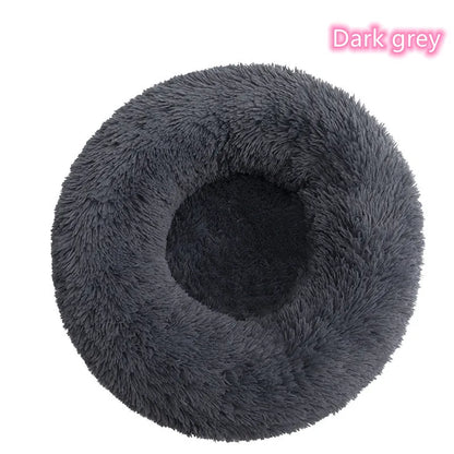 Super Soft Cat Bed Plush Donut Design for Comfort - Smarsty