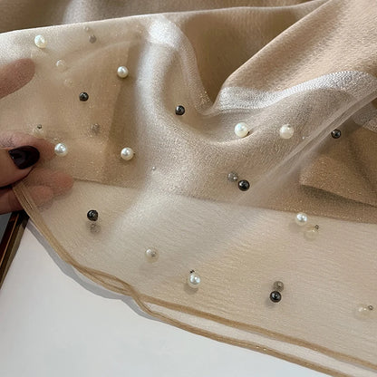 Luxury Women Silk Scarf Lightweight Summer Shawl - Smarsty