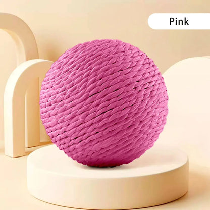 Interactive Sisal Cat Scratching Ball Toy for Dental Care - Smarsty