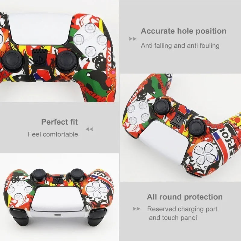 Silicone Protective Cover for PS5 Controller with Anti-Slip Grip - Smarsty