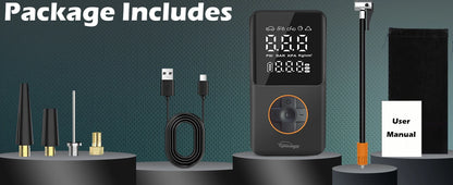 Portable Wireless Car Tire Inflator Digital Pressure Gauge - Smarsty