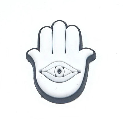 Evil Eye Shoe Charms for Crocs Accessories Blue Eyeball Monster Badge Women Buckle Kids Pins Decoration Jeans Shoes Accessories - Smarsty