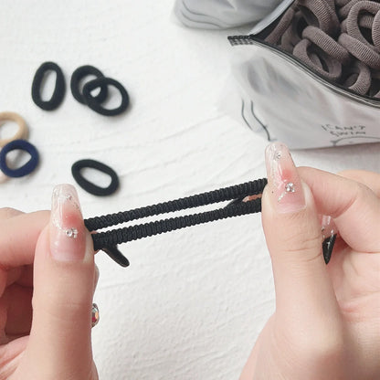 50PCS Colorful Nylon Hair Ties For Kids Gentle Hold - Smarsty