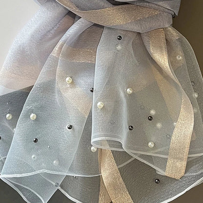 Luxury Women Silk Scarf Lightweight Summer Shawl - Smarsty