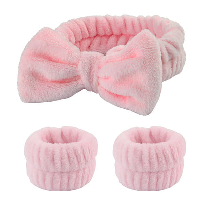 Coral Fleece Wash Face Headband Absorbent Waterproof - Smarsty