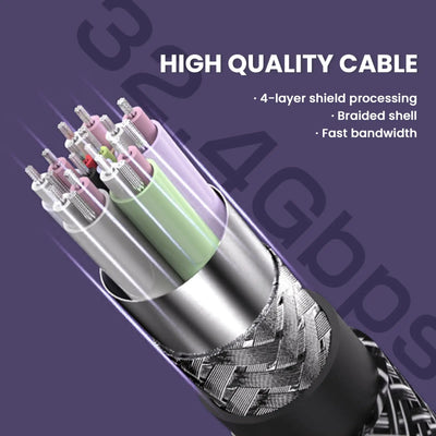 NIERBO 8K DisplayPort Cable High Speed Braided 1.4 - Smarsty