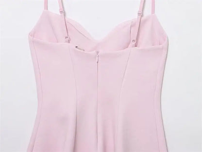 Dresses Summer Women's 2025 New Chic Slim Tube Top Elegant Mini Camisole Women's Dress Street Fashion Youth Holiday Dress - Smarsty
