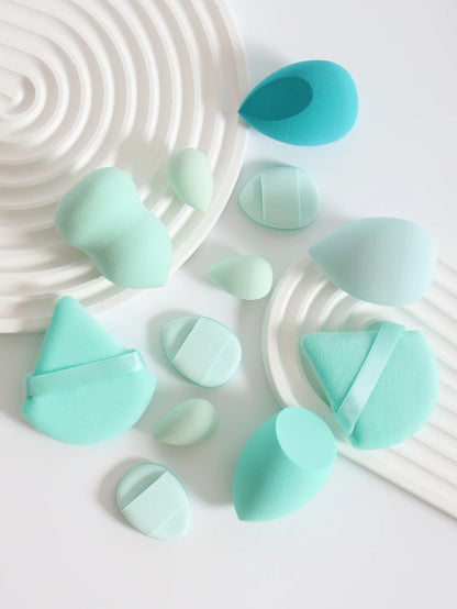 12Pcs Latex-Free Makeup Sponge Set for Flawless Application - Smarsty