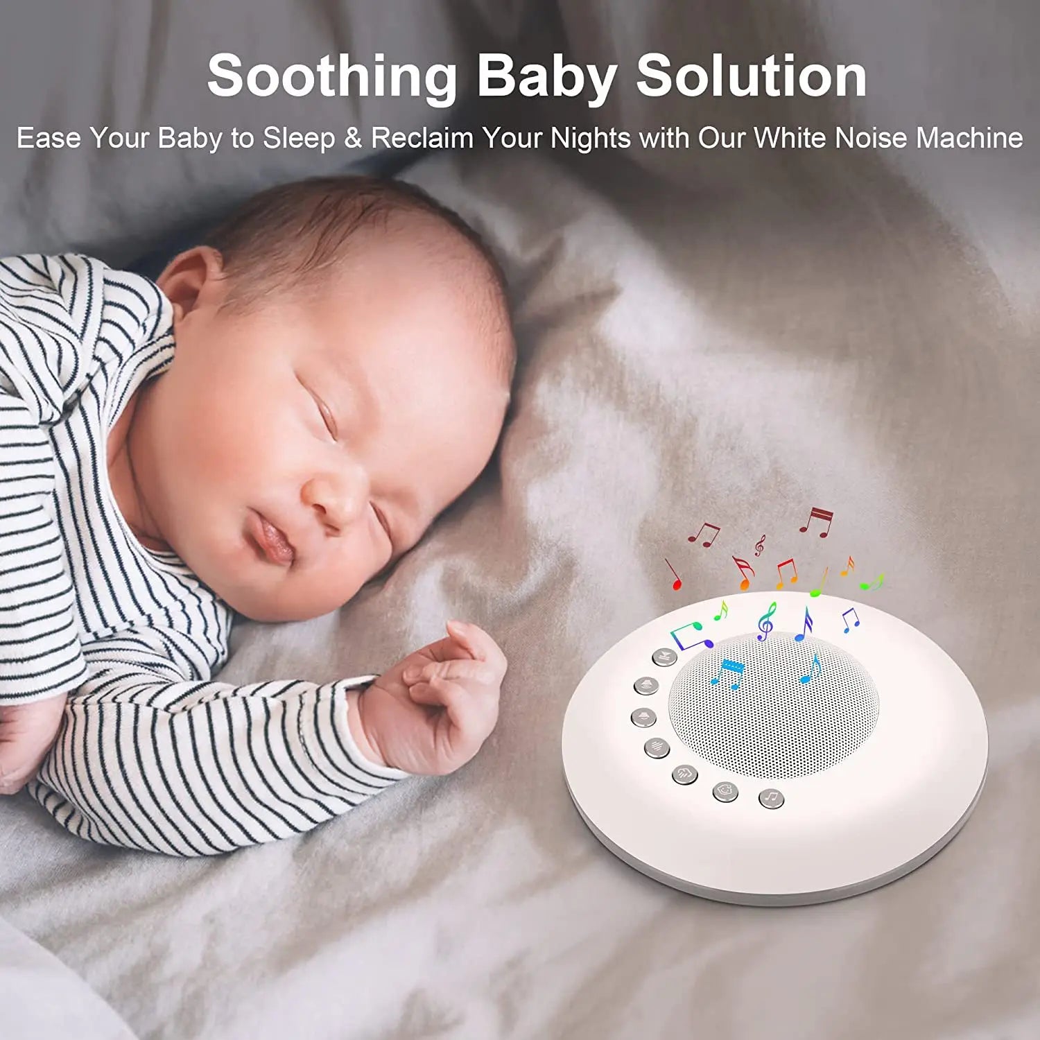 Baby White Noise Sound Machine Portable Sleep Aid Device - Smarsty