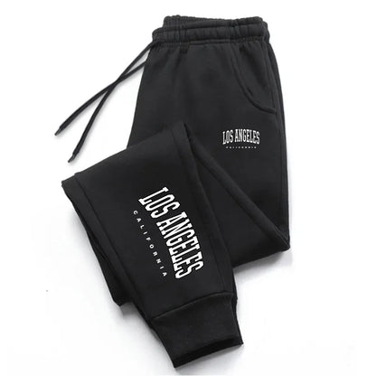 Los Angeles Womens Mens Sweatpants Elastic waist Casual Outdoors Jogging Pants High Quality Fashion Versatile Sport Trousers - Smarsty