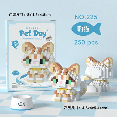 Animal Small Particle Dog Cat  Mini Building Blocks DIY Assembly Brick Sets Educational Toys for Kid 10 To 12 Year Birthday Gift - Smarsty