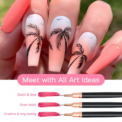 Professional Nail Art Liner Brushes Set for Precision Detailing - Smarsty