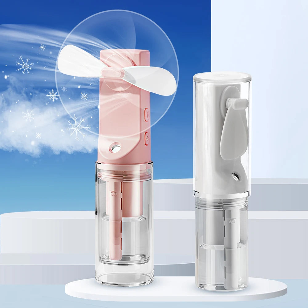 Portable Mini Handheld Humidifier Fan with Mist - Smarsty