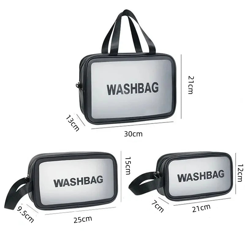 Transparent PVC Cosmetic Bag Waterproof With Large Capacity - Smarsty