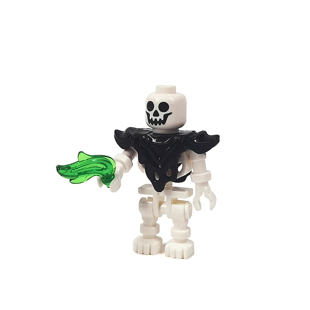 MOC Halloween Skeleton Army Mini Doll Building Blocks DIY Assembled Building Blocks Character Doll Skeleton Horse Ornaments Toy